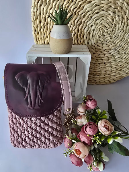 ETUI PHONE BAG - KOLOR BRUDNY RÓŻ DOSTĘPNE OD RĘKI - ArteMode zdjęcie 2