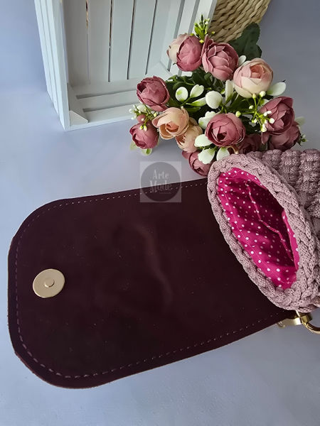 ETUI PHONE BAG - KOLOR BRUDNY RÓŻ DOSTĘPNE OD RĘKI - ArteMode zdjęcie 3