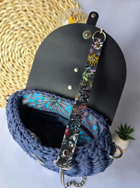 TOREBKA JODEŁKA - KOLOR JEANS DOSTĘPNA OD RĘKI - ArteMode zdjęcie 4