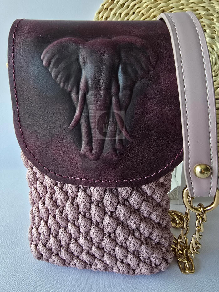 ETUI PHONE BAG - KOLOR BRUDNY RÓŻ DOSTĘPNE OD RĘKI - ArteMode zdjęcie 1